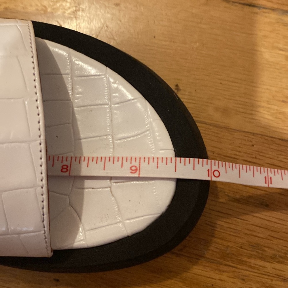 STAUD White Croc Nicky Sandals. Sz. 37/ 6.5-7 - Picture 14 of 15